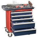 Genius Tools MS-243TS MS-2 236PC Metric Mechanics Tool Set with Roller cabinet