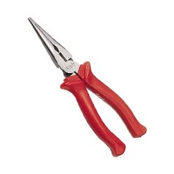 Genius Tools 550604D Chain Nose Pliers with Cutter 6"L