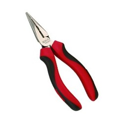 Genius Tools 550804S Chain Nose Pliers with Cutter 8"L
