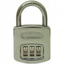 Abus 160 Resettable Combination Padlock, Chrome-plated